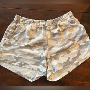 High Waisted Camo Shorts